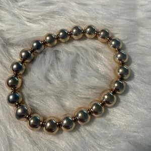 Chico's Gold Tone Large Beaded Bracelet